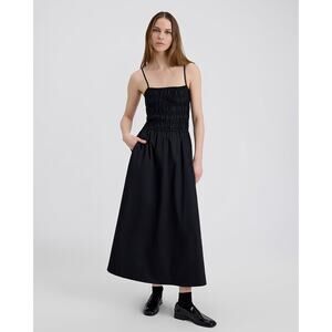 Solid & Striped The Delta Midi Dress Blackout - M